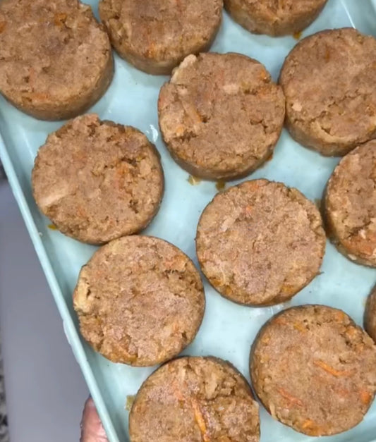 White Chocolate Carrot Cake Pucks