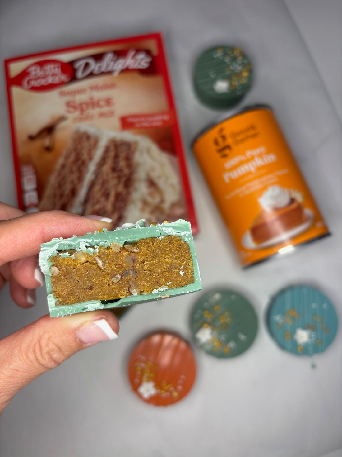 Pumpkin Spice (with Pumpkin Puree) Cake Pucks!