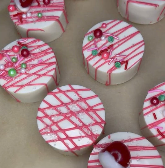 Cherry Almond Cake Pucks