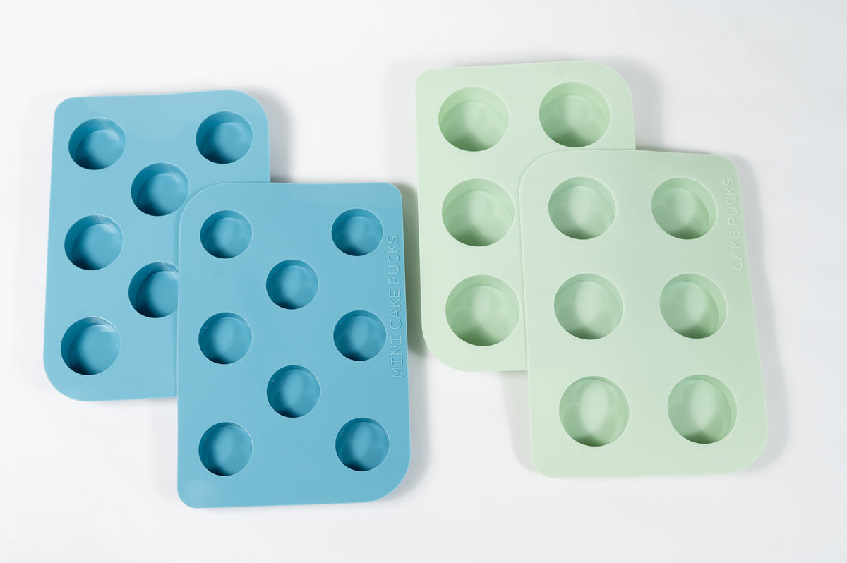 Used Benty Cakes Mold Set  Mini + Regular GREEN Bonus Bundle (2 Sets Total)