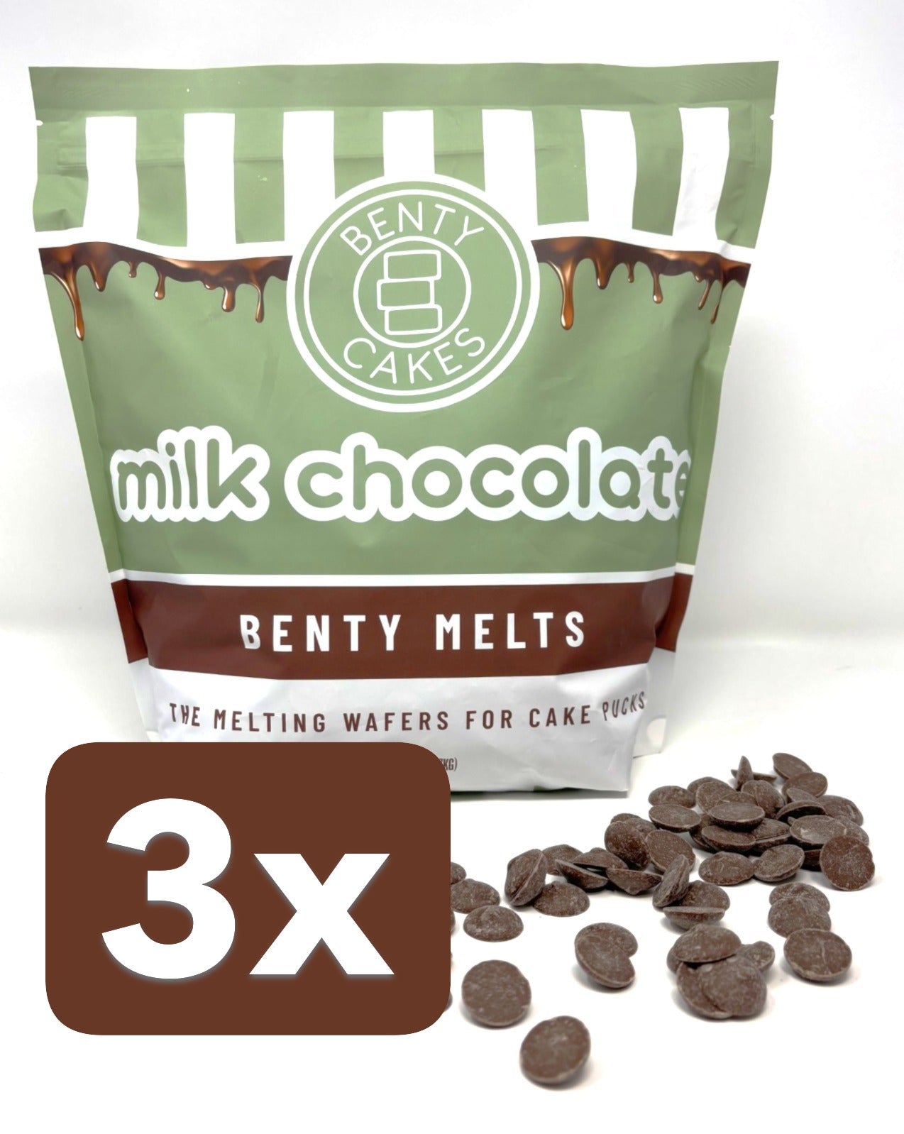 Benty Melts 3 Pack - Your Choice of 3 - Chocolate and/or White (5LB each)