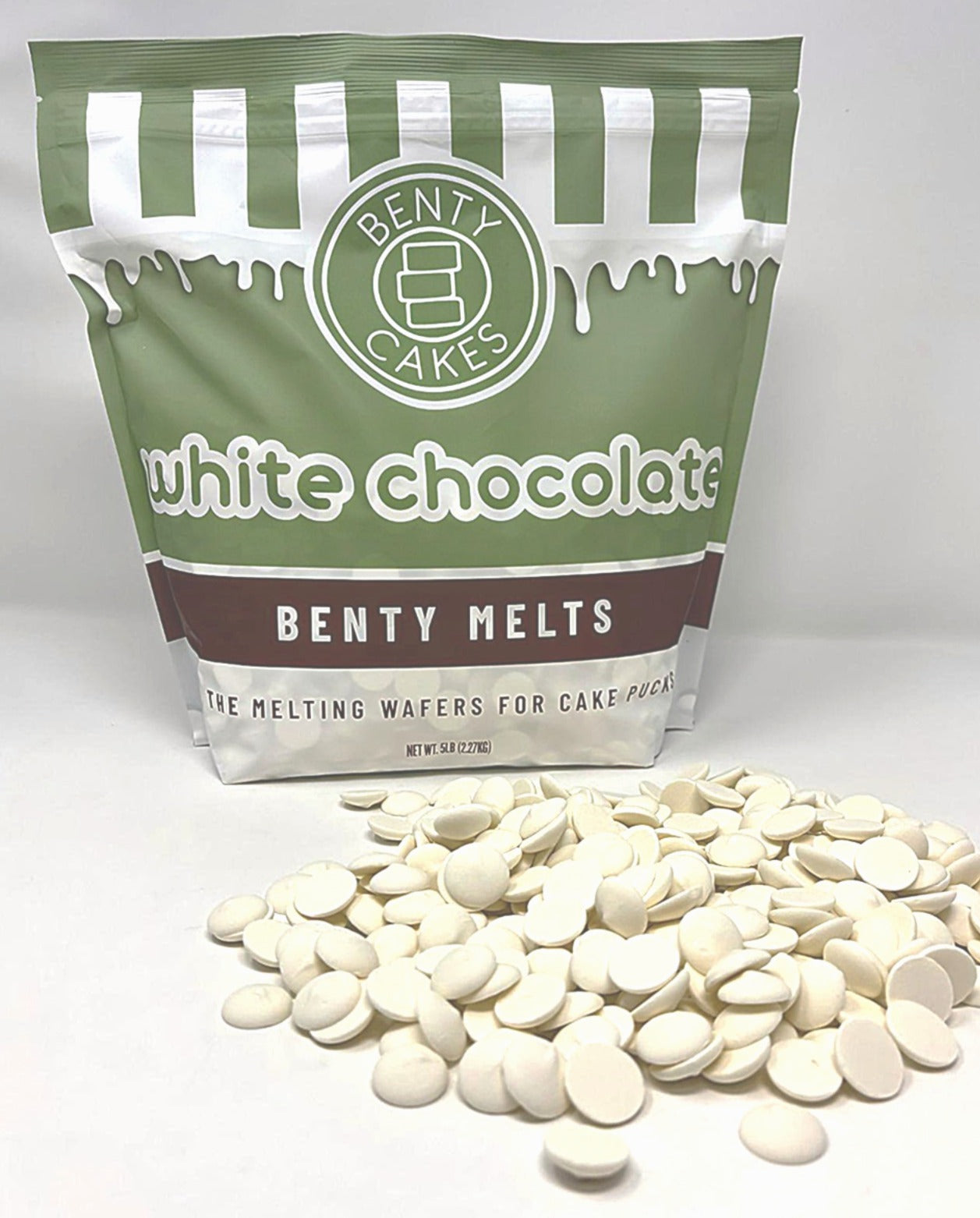 Benty Melts Single Pack Milk or White Chocolate 5LB