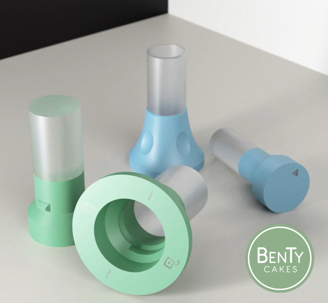 The Puck Press Bundle - Original Green and Blue Mini Size – Benty Cakes